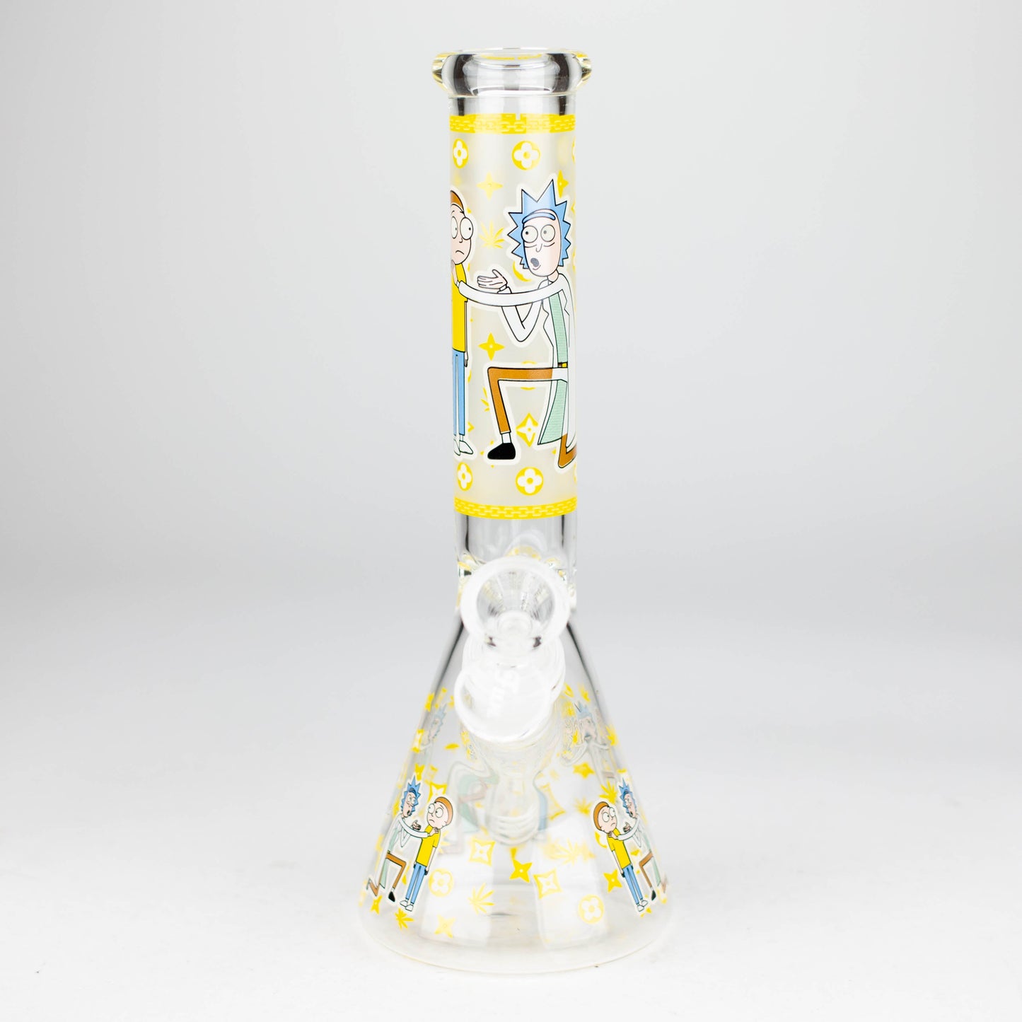 9" Glow In The Dark 4mm glass bong [S60] Glass Bong Super Supplys Inc