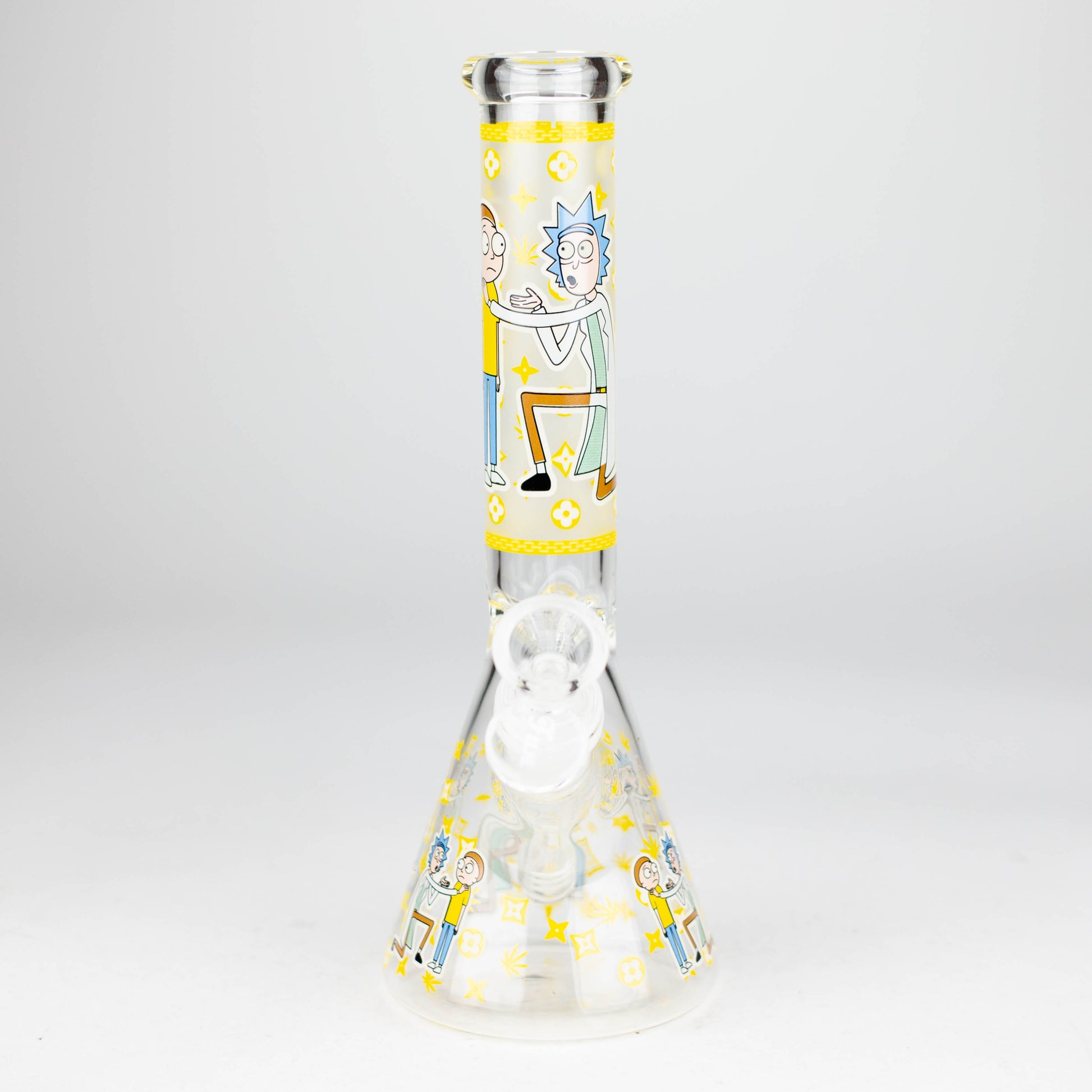 9" Glow In The Dark 4mm glass bong [S60] Glass Bong Super Supplys Inc