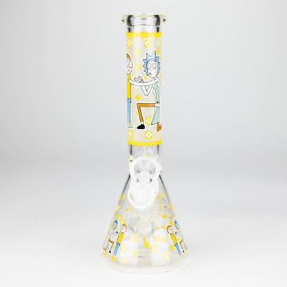 9" Glow In The Dark 4mm glass bong [S60] Glass Bong Super Supplys Inc