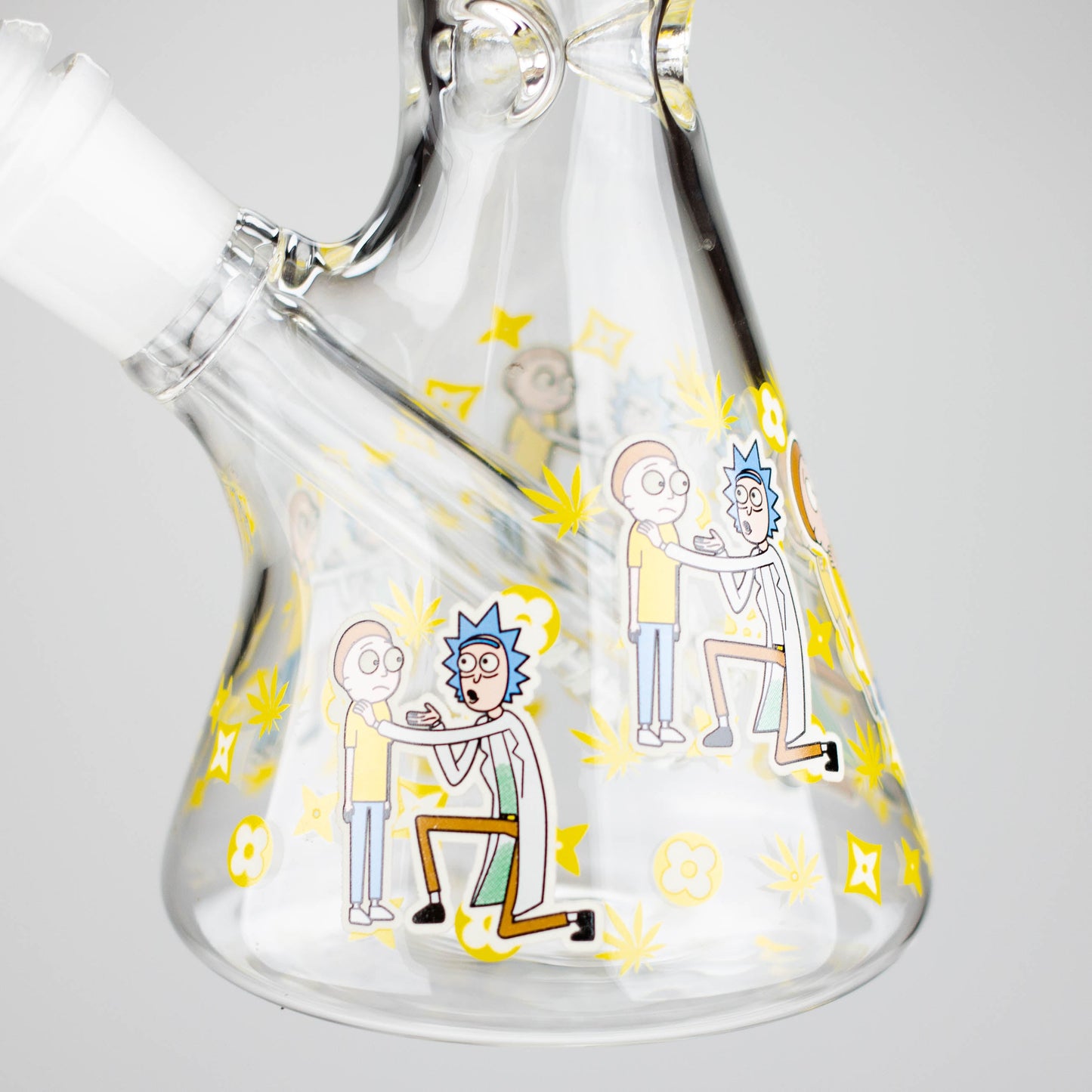 9" Glow In The Dark 4mm glass bong [S60] Glass Bong Super Supplys Inc