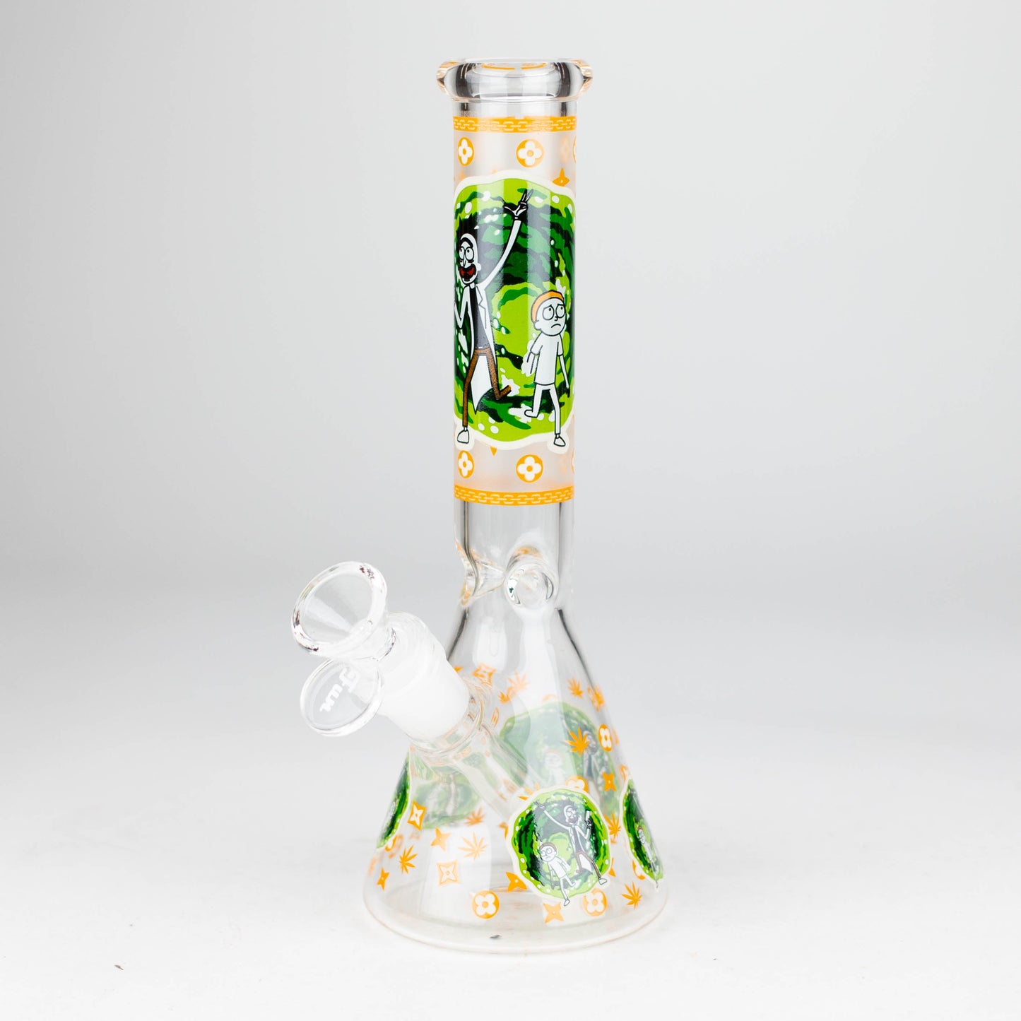 9" Glow In The Dark 4mm glass bong [S60] Glass Bong Super Supplys Inc Design J