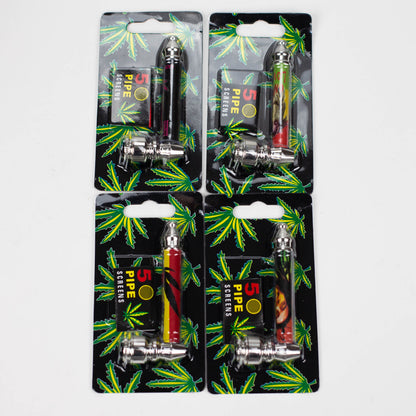 3.5" Metal Pipe with Screen Box of 12 [MP004] Metal Pipe ONE