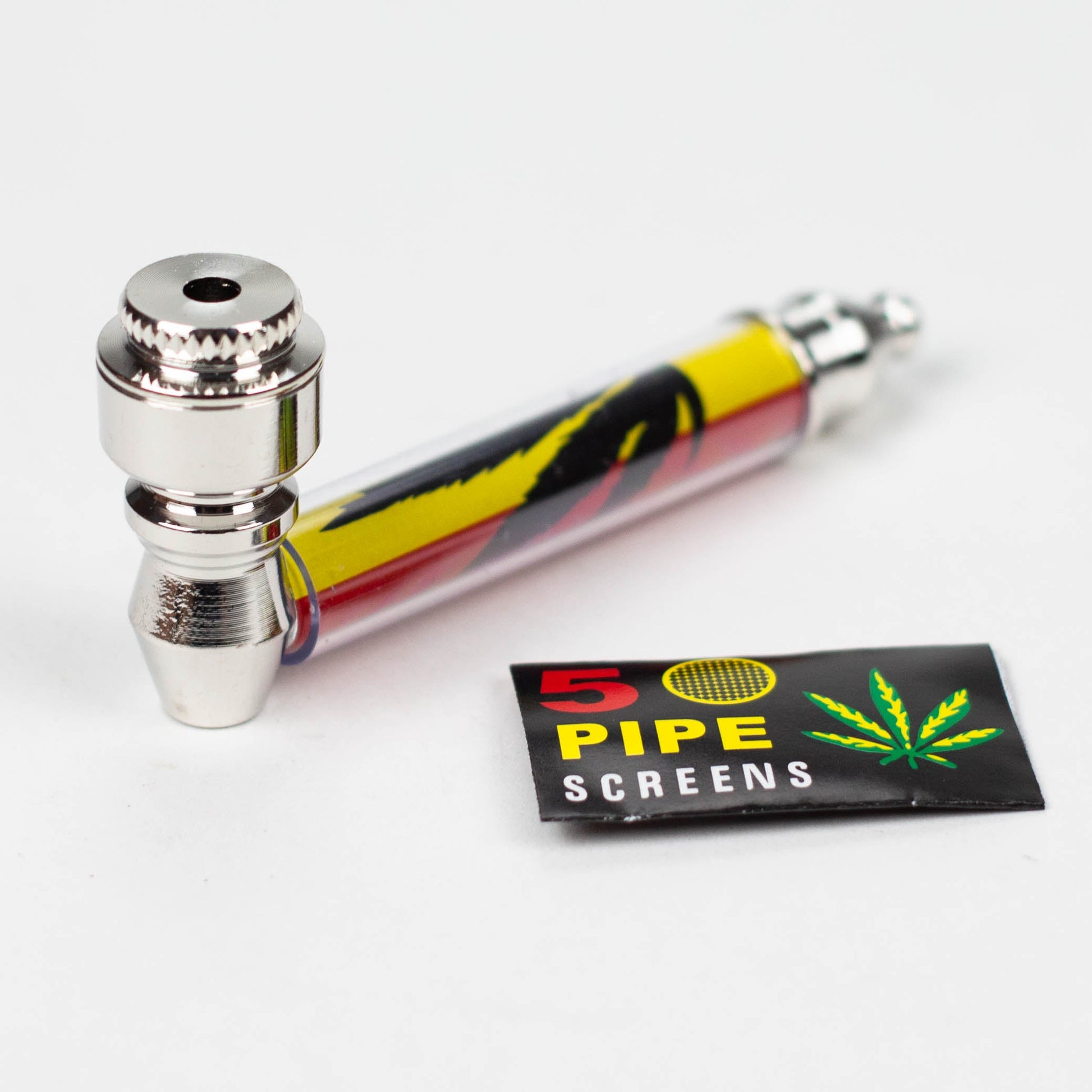 3.5" Metal Pipe with Screen Box of 12 [MP004] Metal Pipe ONE