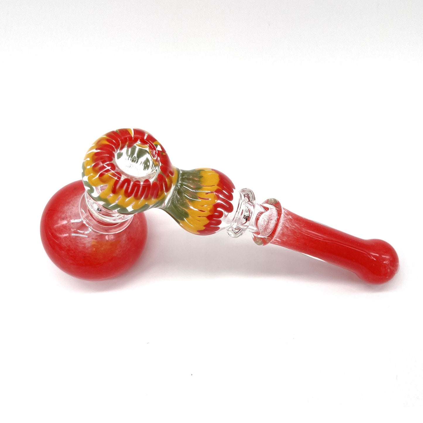 Rasta Bubbler 7" Long - Assorted color Glass Pipe NIBO Distribution