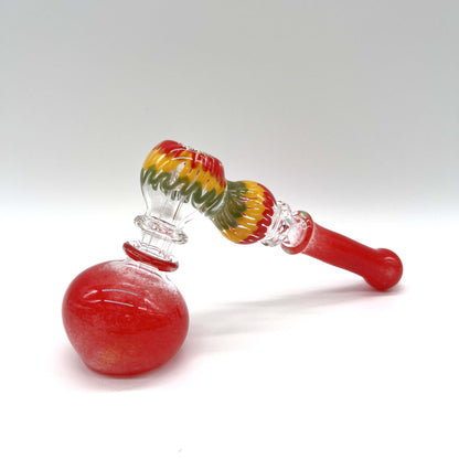 Rasta Bubbler 7" Long - Assorted color Glass Pipe NIBO Distribution