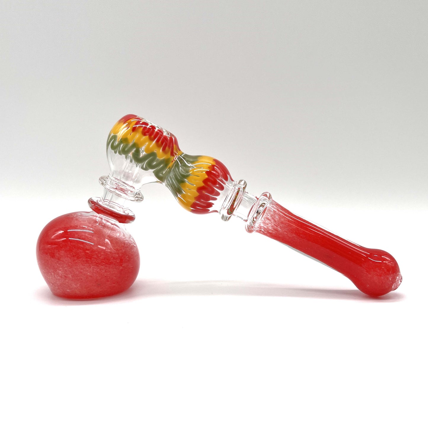 Rasta Bubbler 7" Long - Assorted color Glass Pipe NIBO Distribution