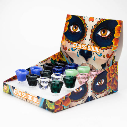 Genie | 14 mm Diamond shape Glass Bowl Box of 16 [Bowl6-14] Bowl · Popper BB Canada