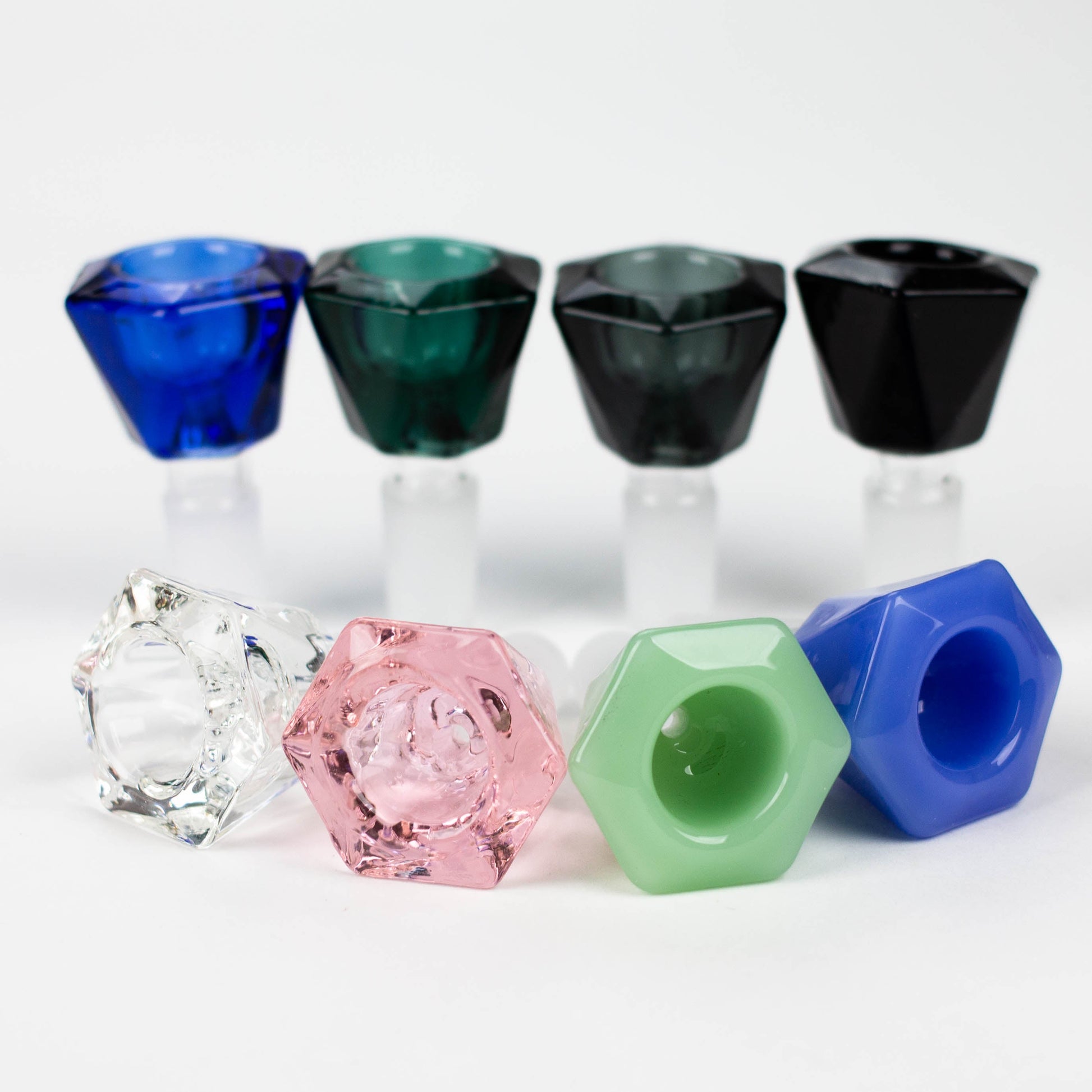 Genie | 14 mm Diamond shape Glass Bowl Box of 16 [Bowl6-14] Bowl · Banger · Oil Burner BB Canada