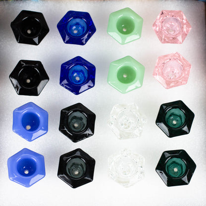 Genie | 14 mm Diamond shape Glass Bowl Box of 16 [Bowl6-14] Bowl · Popper BB Canada