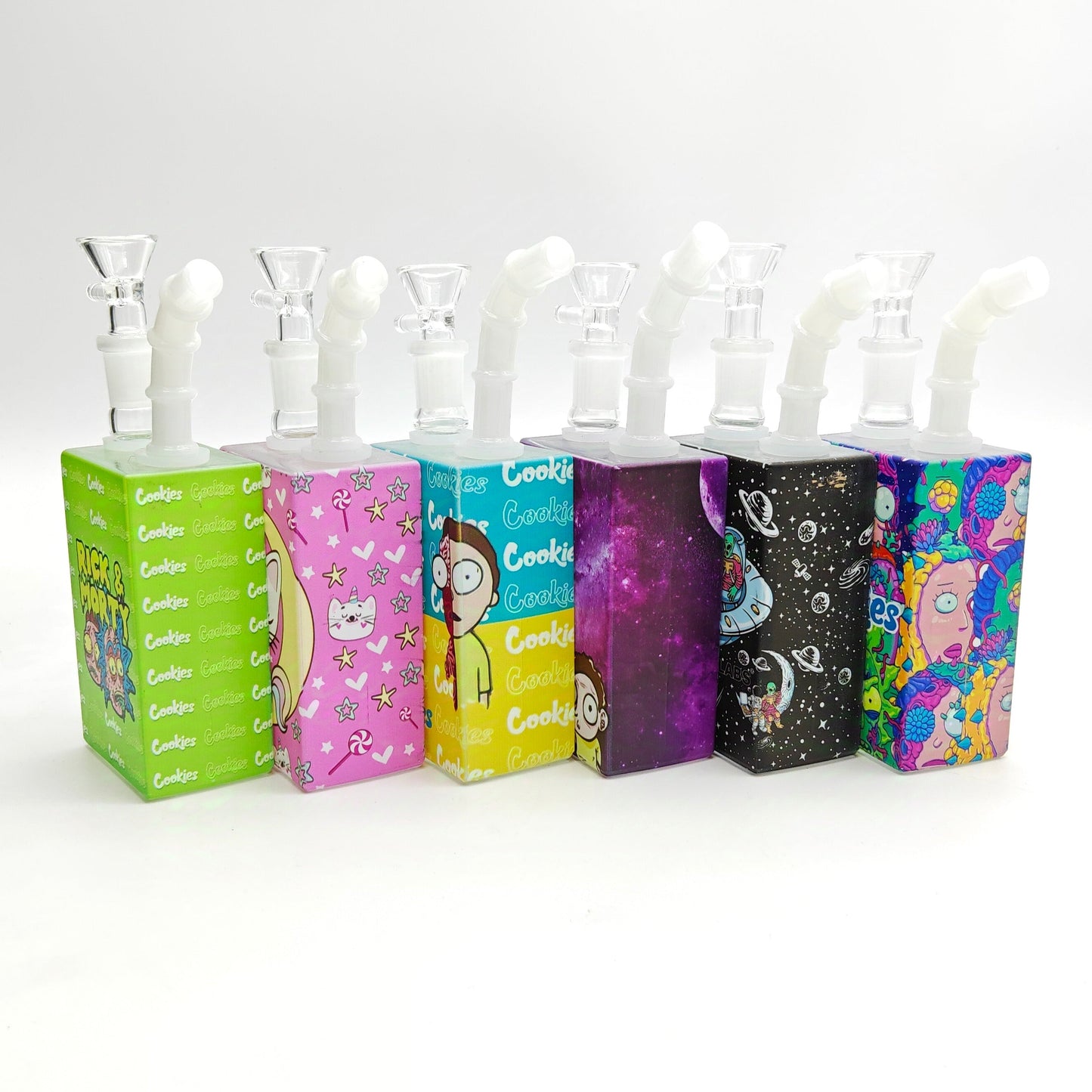 7.5" New Design Juicy Box Glass Bong Assorted Glass Bong Super Supplys Inc