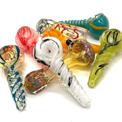 Inside out Glass Pipe 3.5" Assorted Design Glass Pipe NIBO Distribution