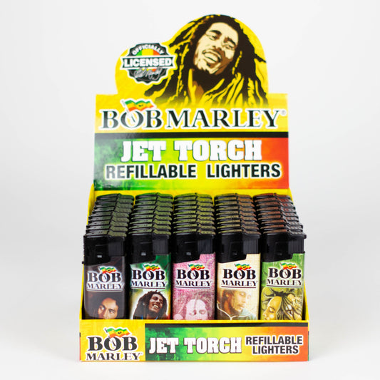 STRiKO | Bob Marley Refillable torch lighter Box of 50 Lighter BB Canada