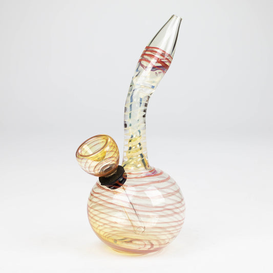 6" changing color glass bong Glass Bong ONE Red