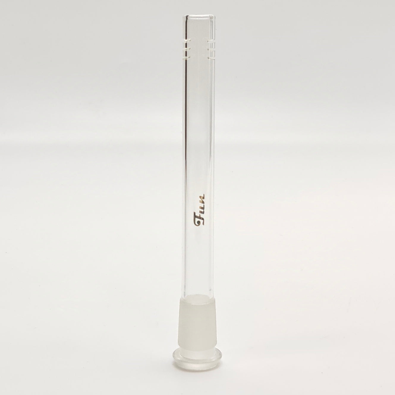 Fortune | Gold Fun Logo Downstems 18mm to 14mm fit Open-Ended Downstem · Bowlstem Fortune 6.5"