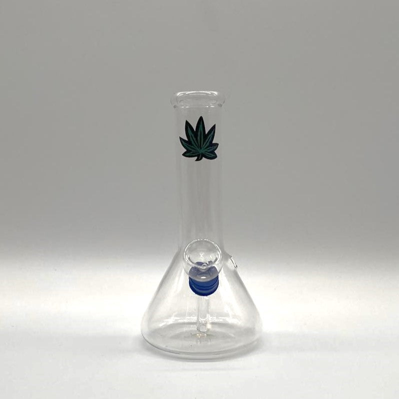Stamped Glass Water Pipe 6" - Assorted Designs Glass Bong NIBO Distribution