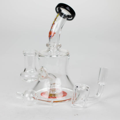 Xtreme | 5" Oil Rig with quartz banger [BT4409] Glass Rig Canadian Distributor