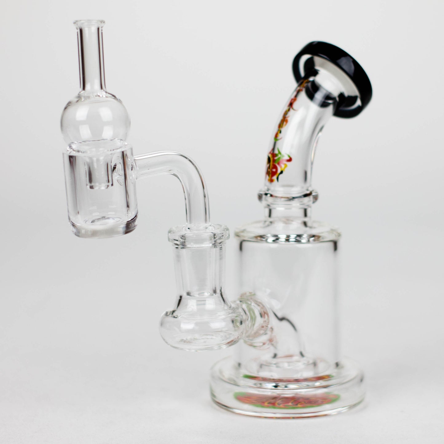 Xtreme | 5" Oil Rig with quartz banger [BT4409] Glass Rig Canadian Distributor Hemimorphite (D)