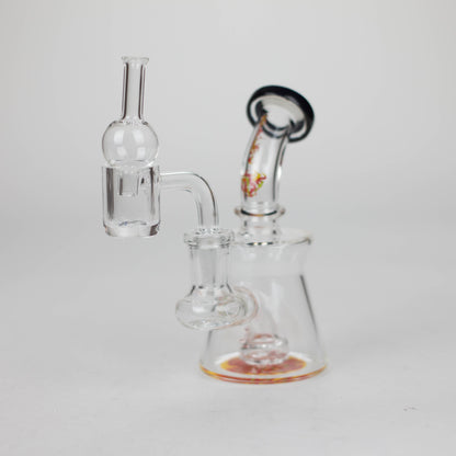 Xtreme | 5" Oil Rig with quartz banger [BT4409] Glass Rig Canadian Distributor Kyanite (E)