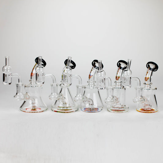 Xtreme | 5" Oil Rig with quartz banger [BT4409] Glass Rig Canadian Distributor