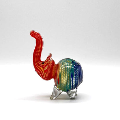 4" Elephant shape insideout pipe Glass Pipe NIBO Distribution