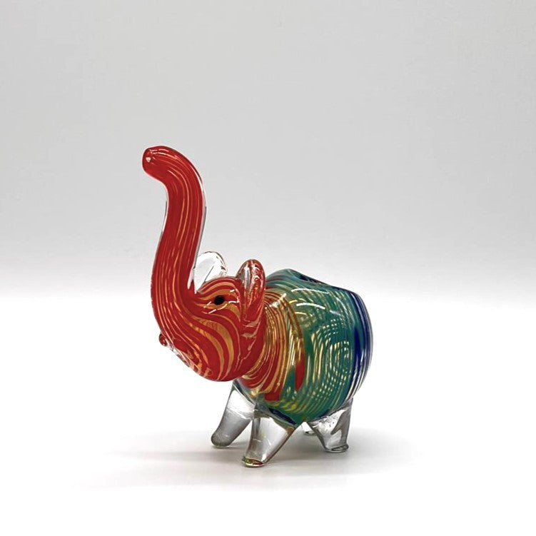 4" Elephant shape insideout pipe Glass Pipe NIBO Distribution