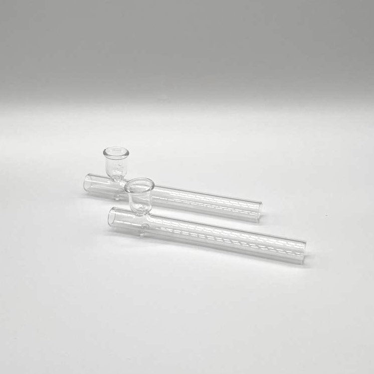Steamroller Clear Glass Shotgun Pipe 6" - 2PCS Blunt NIBO Distribution