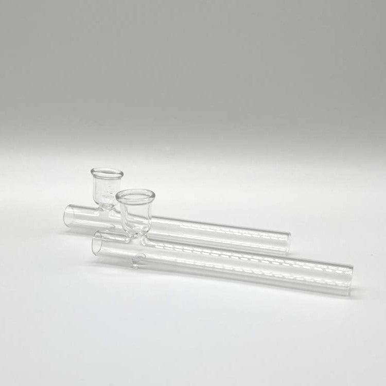 Steamroller Clear Glass Shotgun Pipe 6" - 2PCS Blunt NIBO Distribution