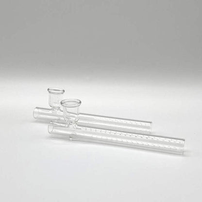 Steamroller Clear Glass Shotgun Pipe 6" - 2PCS Blunt NIBO Distribution