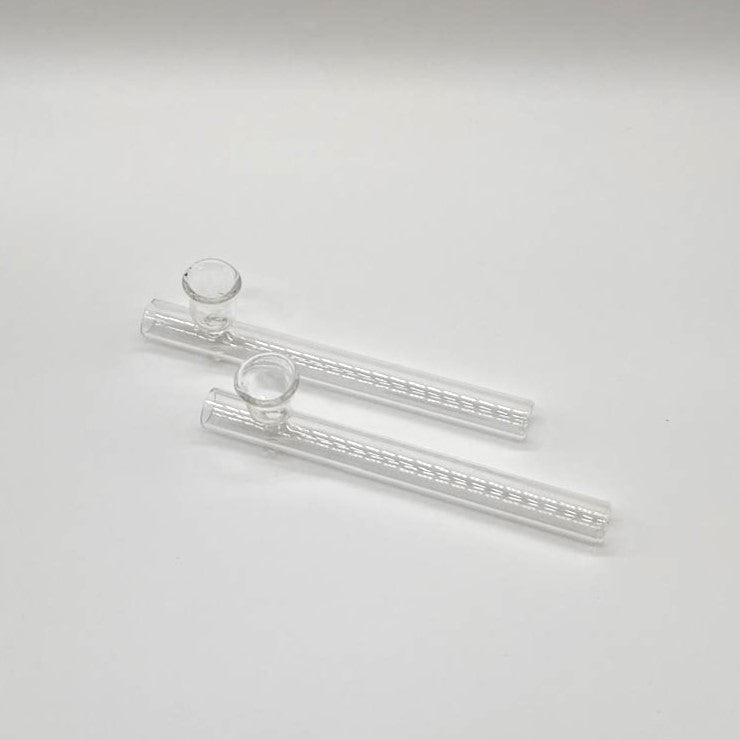 Steamroller Clear Glass Shotgun Pipe 6" - 2PCS Blunt NIBO Distribution