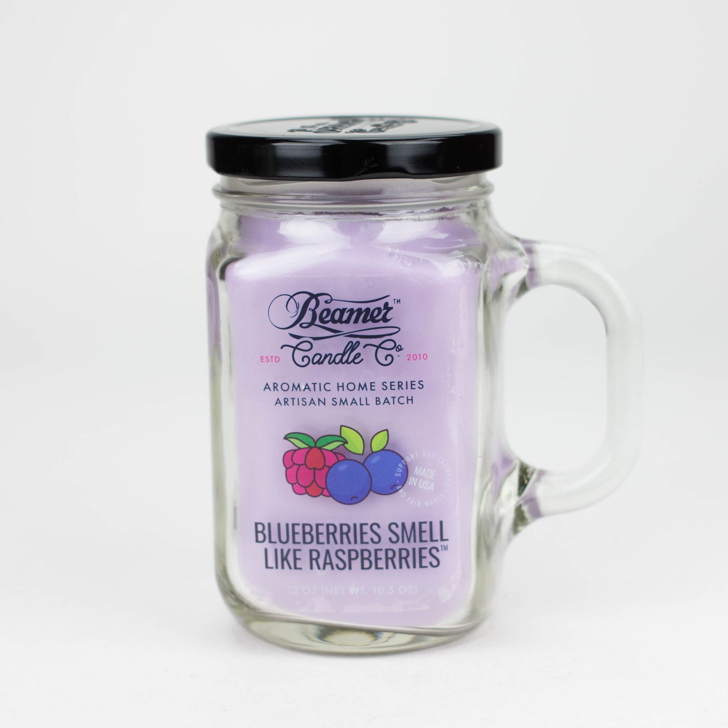 Beamer Candle Co. | Ultra Premium Jar Aromatic Home Series candle Candle ONE Blueberries Smell Like Raspberries