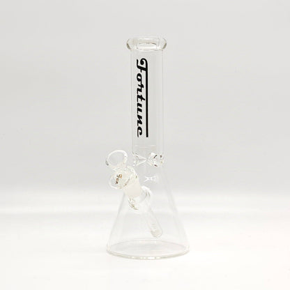 Fortune | 10" 4mm Color Beaker bong [103804] Glass Bong Fortune Clear