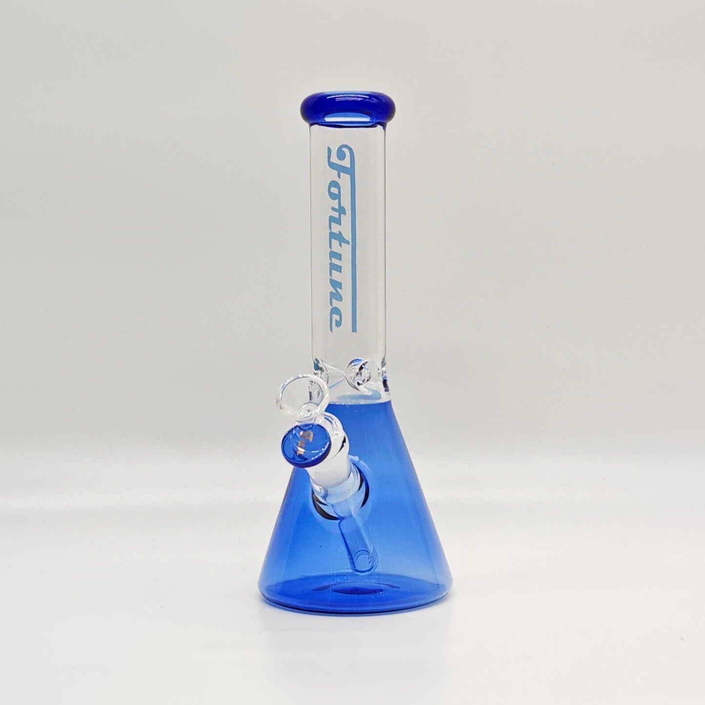 Fortune | 10" 4mm Color Beaker bong [103804] Glass Bong Fortune Light Blue