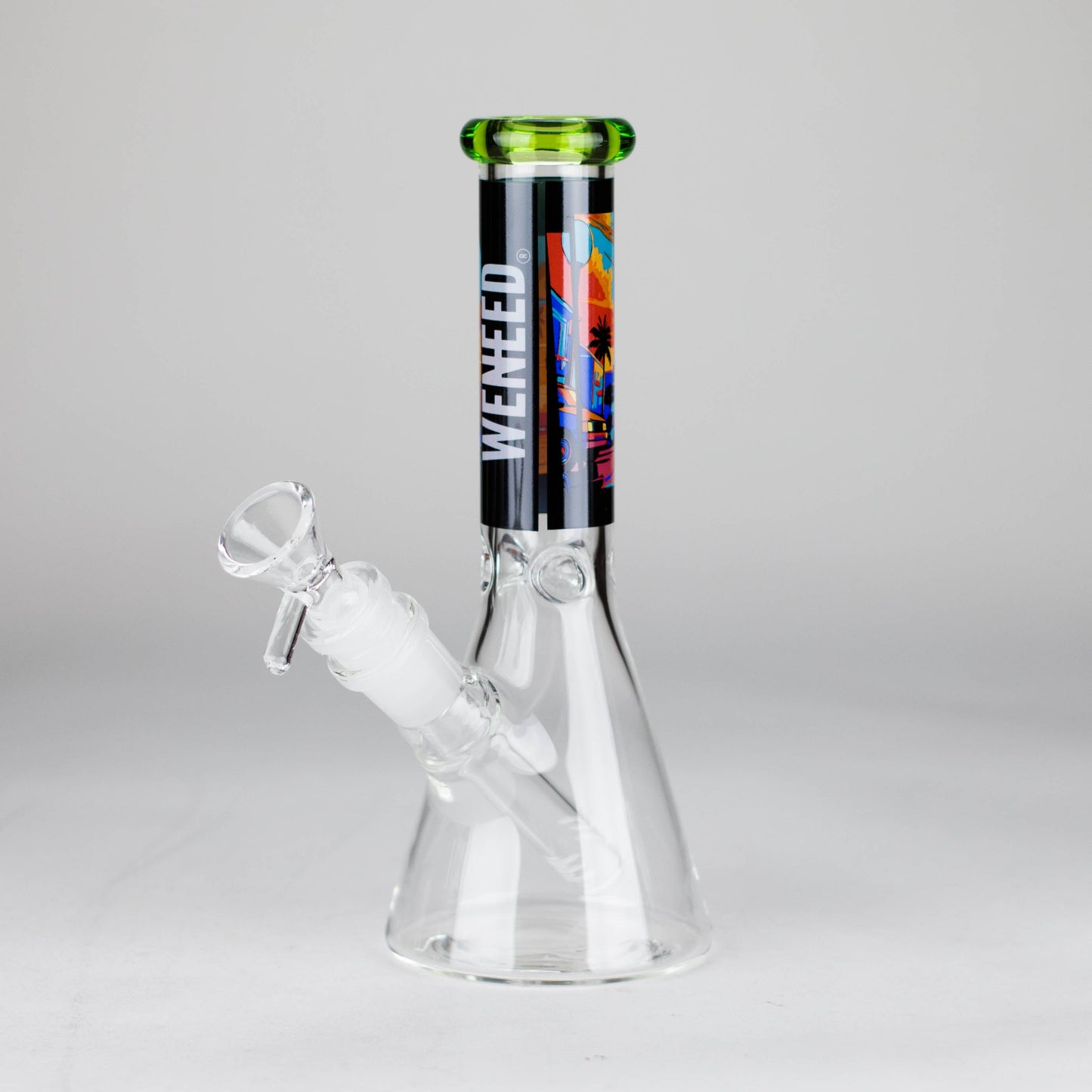WENEED | 7.5" Sunset Horizons Glass Bong Glass Bong WENEED® Clear Green