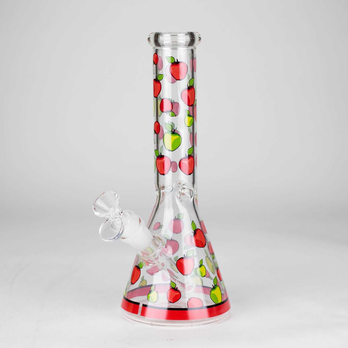 10" Glass Bong With Fruit Design Glass Bong 777 Smoke Apple