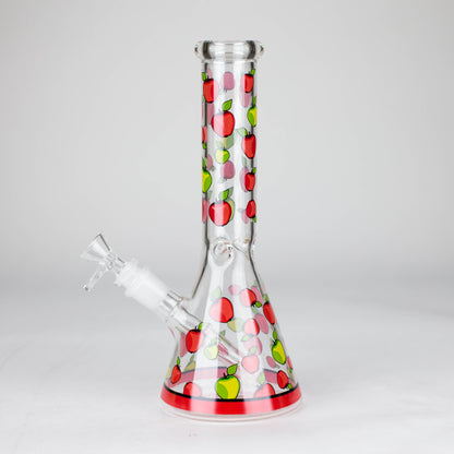10" Glass Bong With Fruit Design Glass Bong 777 Smoke