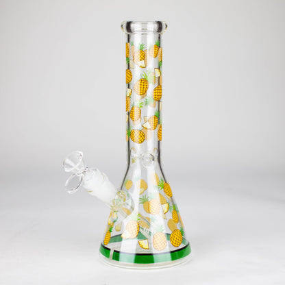 10" Glass Bong With Fruit Design Glass Bong 777 Smoke Pineapple