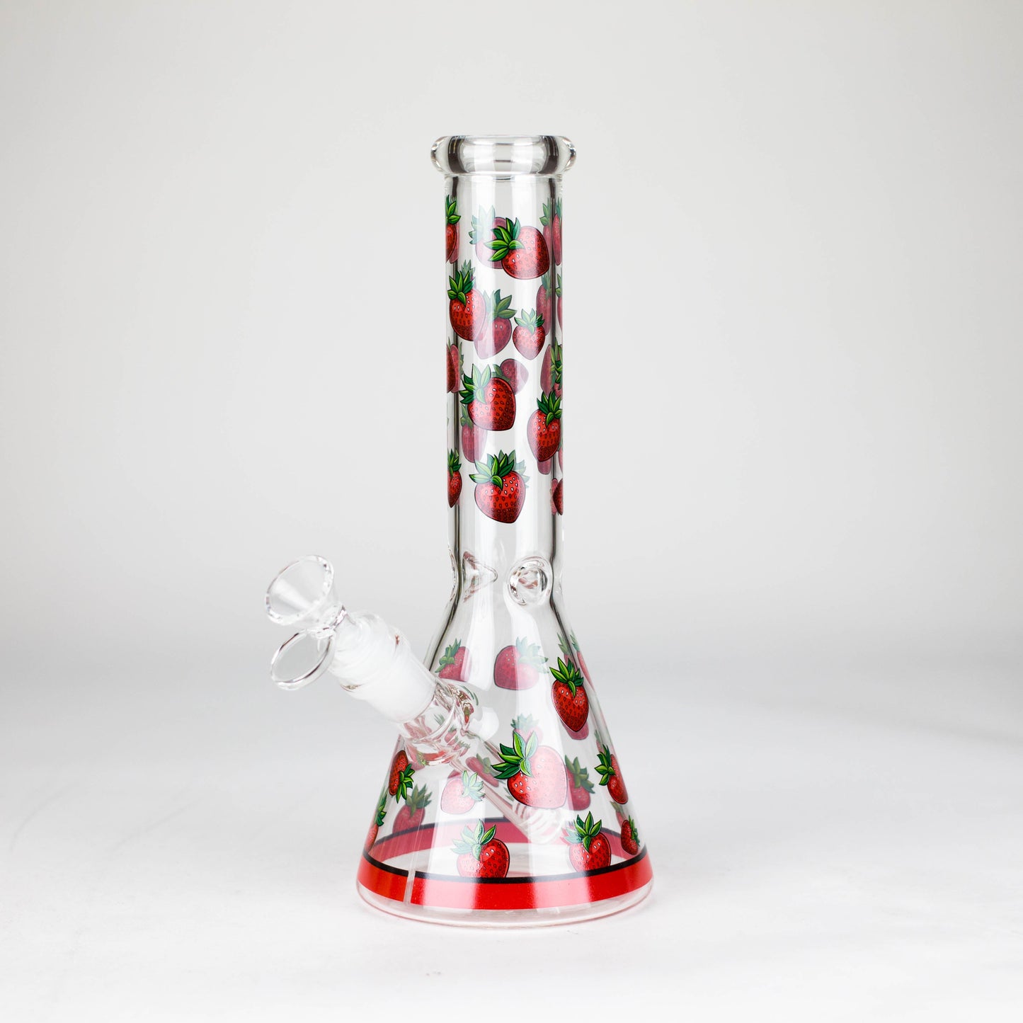 10" Glass Bong With Fruit Design Glass Bong 777 Smoke Strawberry