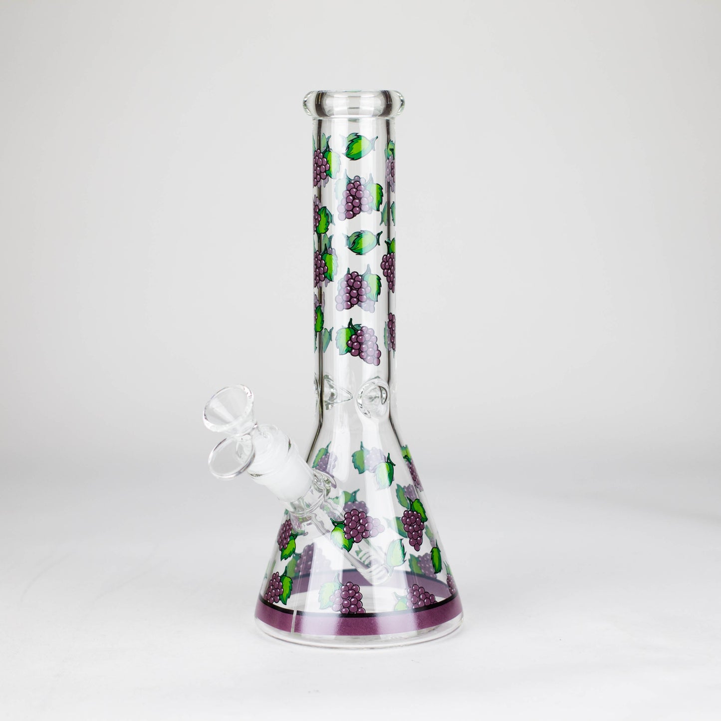10" Glass Bong With Fruit Design Glass Bong 777 Smoke Grape