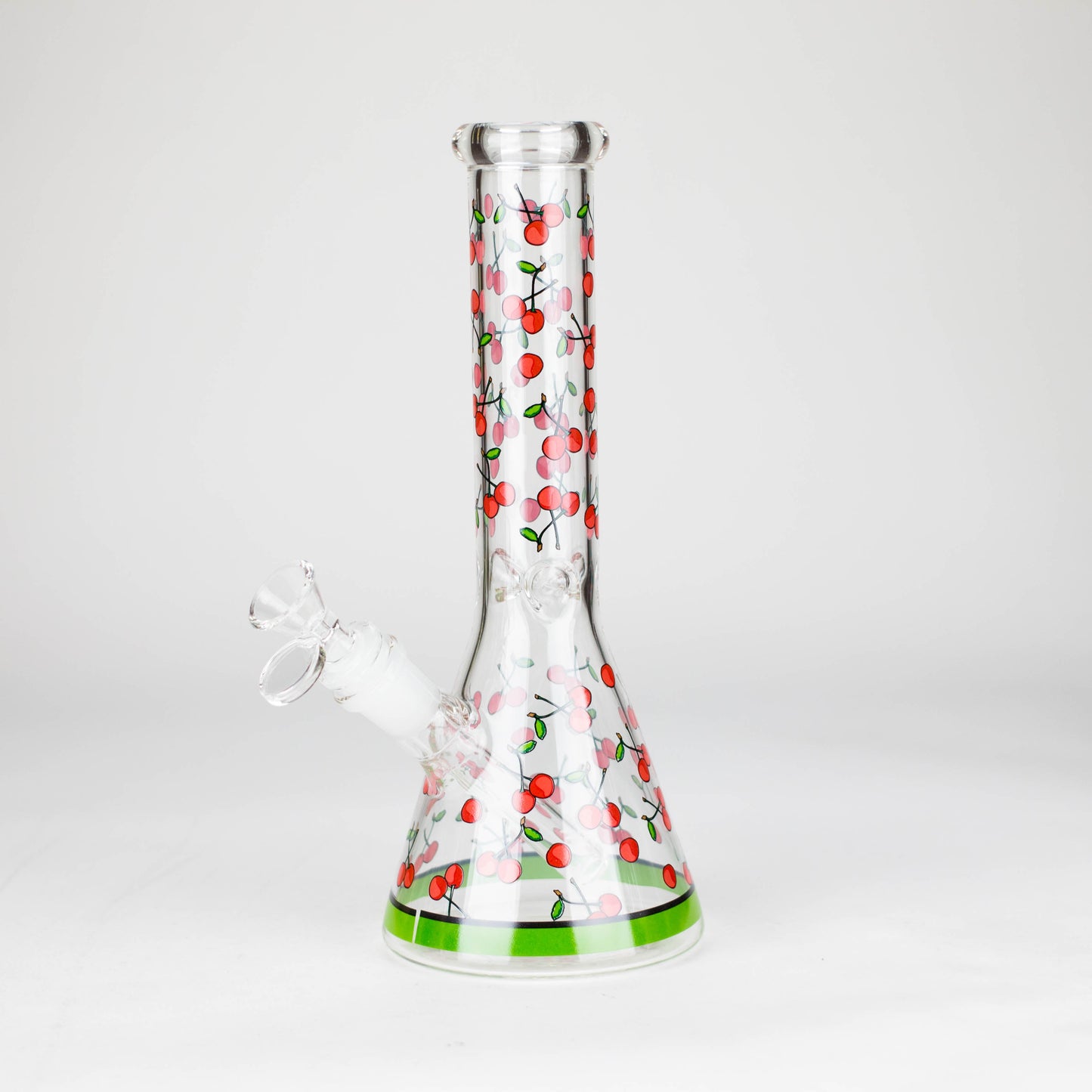 10" Glass Bong With Fruit Design Glass Bong 777 Smoke Cherry