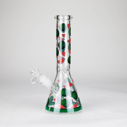 10" Glass Bong With Fruit Design Glass Bong 777 Smoke Watermelon