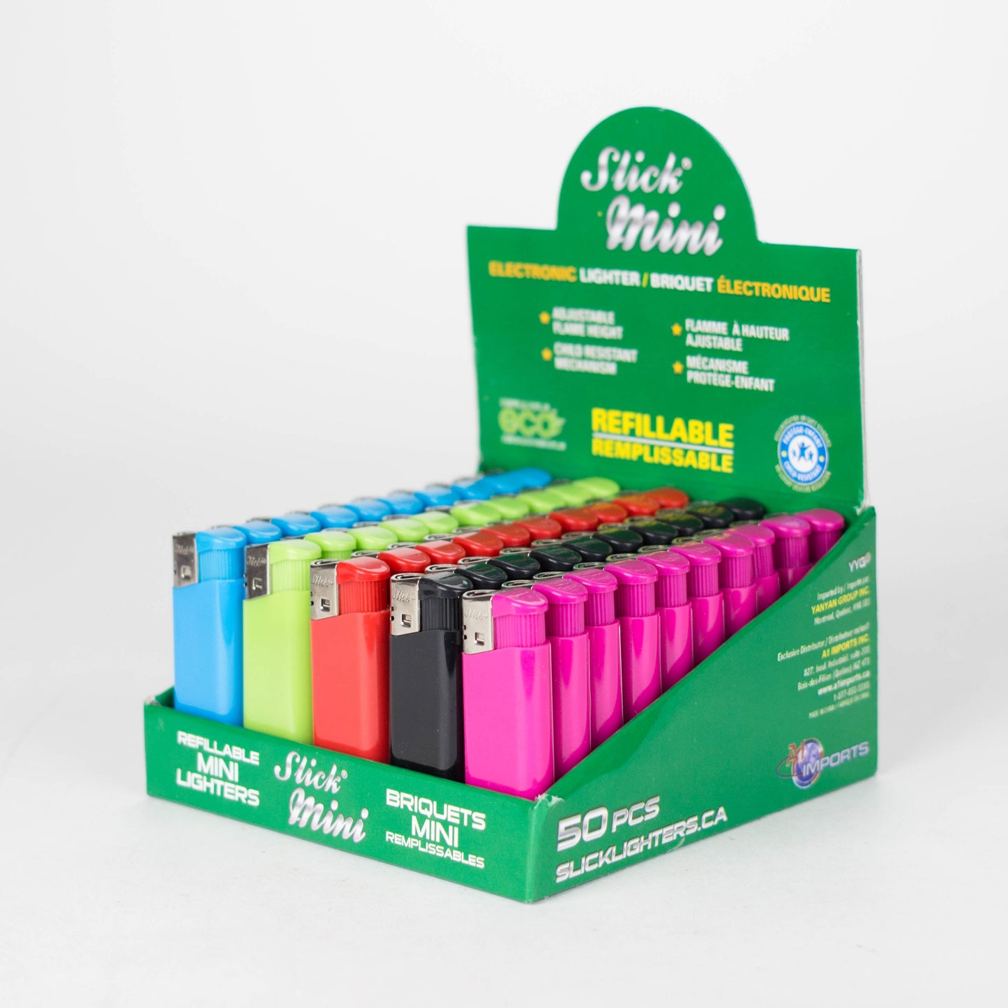 Slick® | Disposable Mini Lighter - Colors [YYG-1720] Lighter Slick Lighters