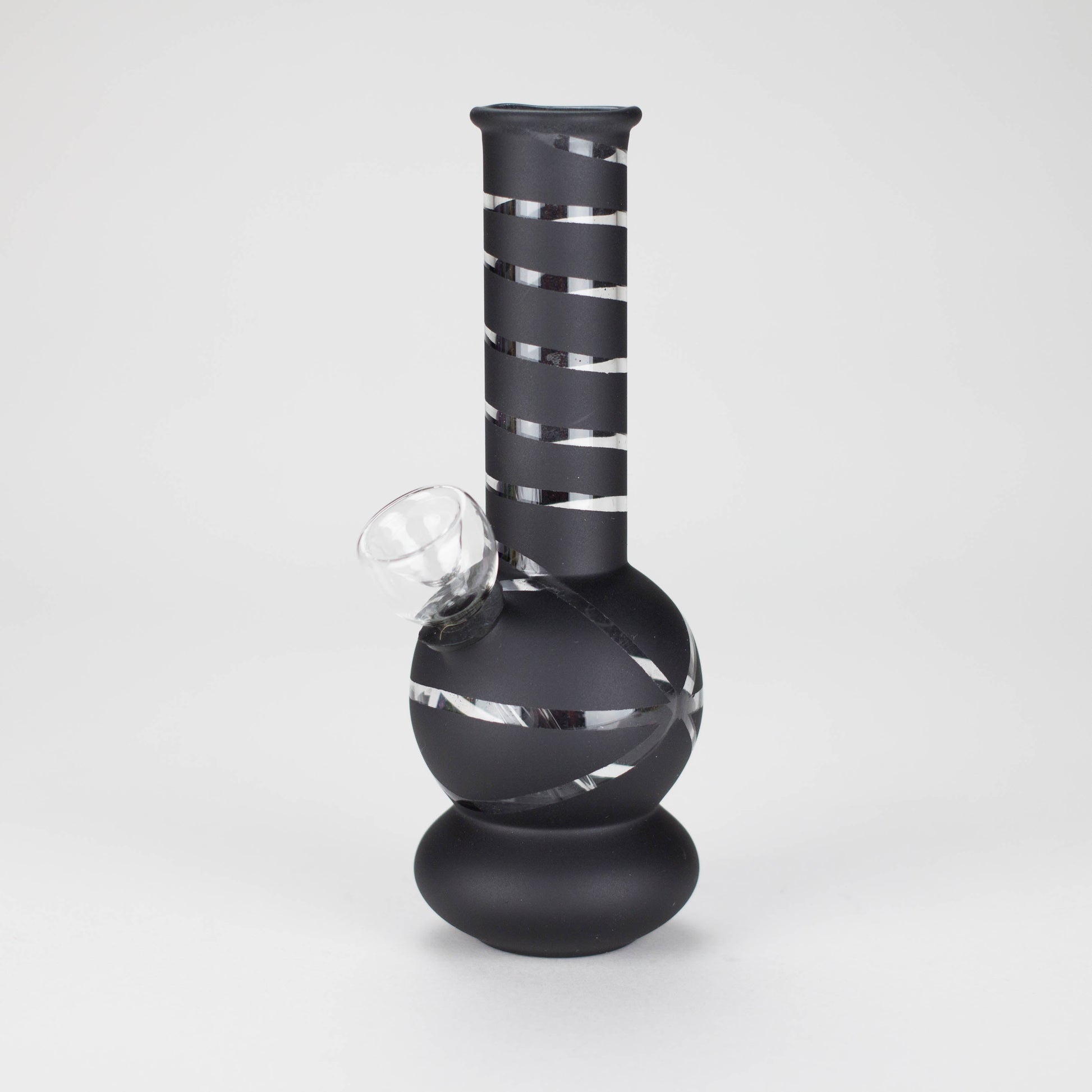 6" PGB Water Pipe Glass Bong JJ Distribution Black