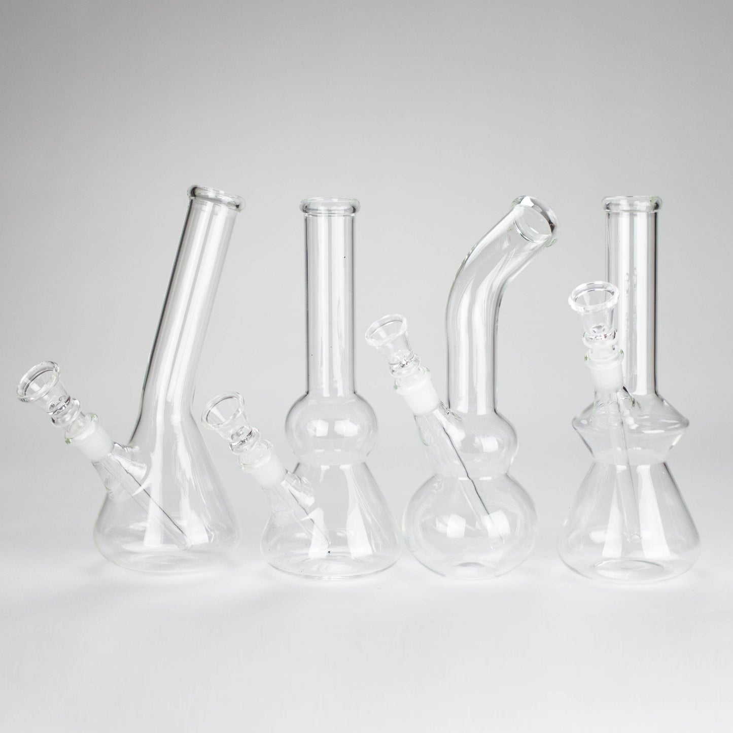 7" Clear Water pipe-Design Assorted Glass Bong NIBO Distribution