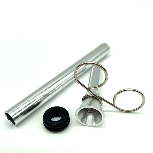 Metal Bowl Slide 4" with Pinch and Rubber Grommet [PIP901] Downstem · Bowlstem NIBO Distribution