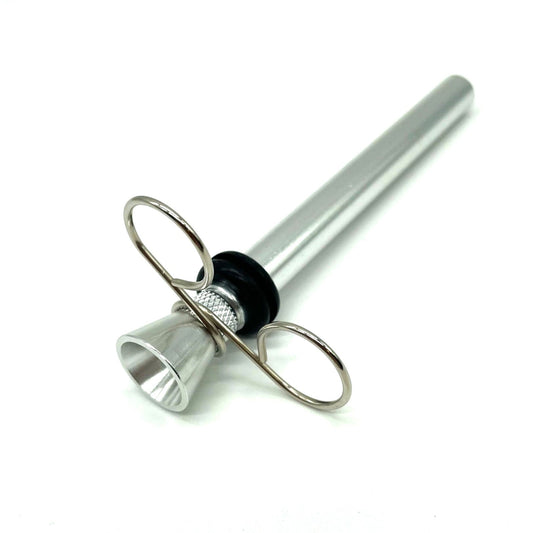 Metal Bowl Slide 4" with Pinch and Rubber Grommet [PIP901] Downstem · Bowlstem NIBO Distribution