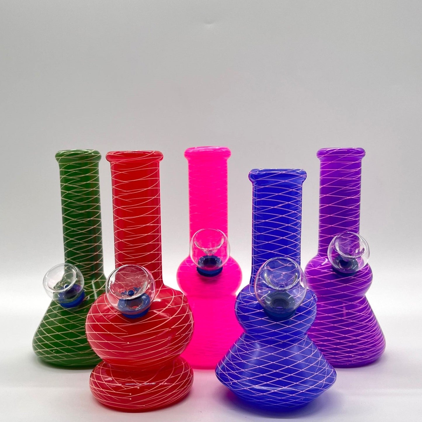 6" Glass Bong - Assorted Color [PIP560] Glass Bong NIBO Distribution Design 1