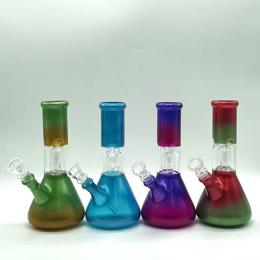 8" Water Pipe with Percolator- Assorted Color [PIP393] Glass Bong NIBO Distribution Design 2