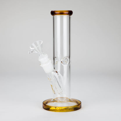8" Glass Straight Bong [PIP508] Glass Bong NIBO Distribution Amber