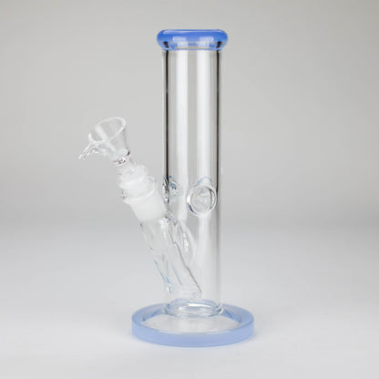 8" Glass Straight Bong [PIP508] Glass Bong NIBO Distribution Sky Blue