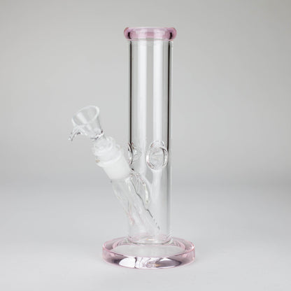 8" Glass Straight Bong [PIP508] Glass Bong NIBO Distribution Pink